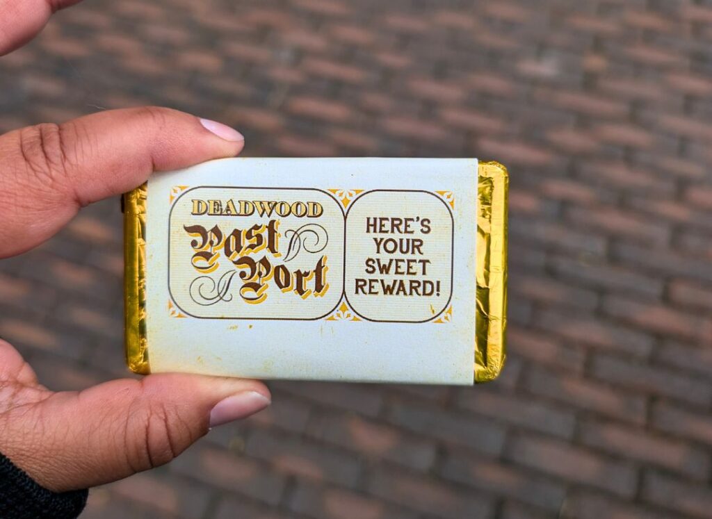 Deadwood chocolate reward