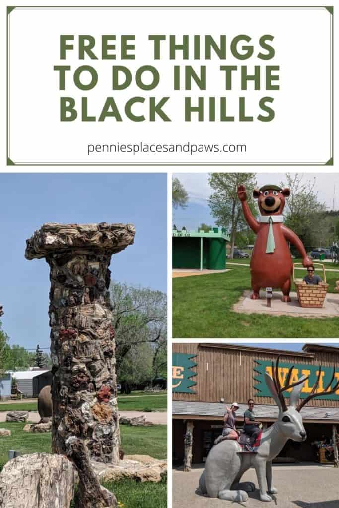 Pre-made pin for Pinterest for Free Things to do in the Black Hills