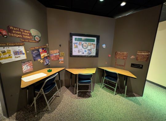 Junior Ranger Work Station in Badlands Visitor Center
