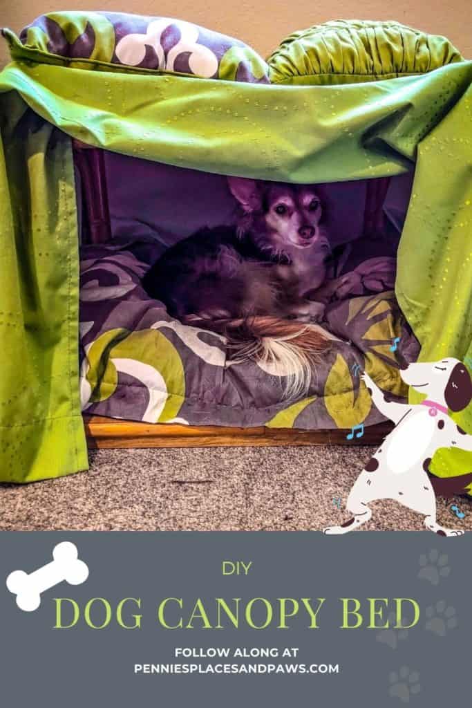 DIY DOG CANOPY BED Pennies, Places, and Paws
