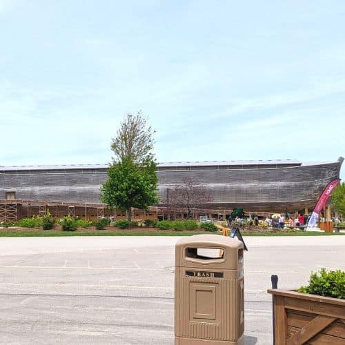 Side profile view of the Ark at Ark Encounter