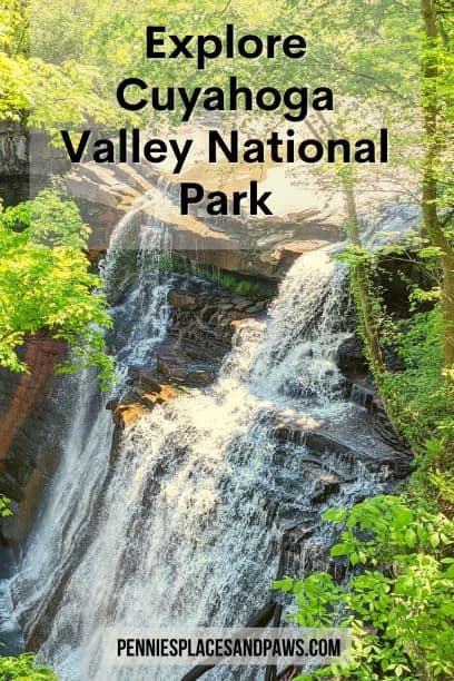 Pre-made pin for Pinterest for "Cuyahoga Valley National Park" post