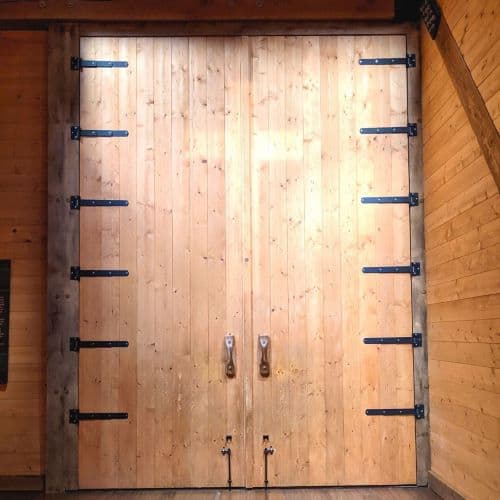 Large double doors (a popular photo op area) on the Ark