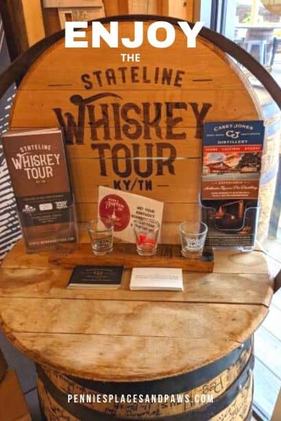 Pre-made pin for Pinterest for the post "Stateline  Whiskey Tour"