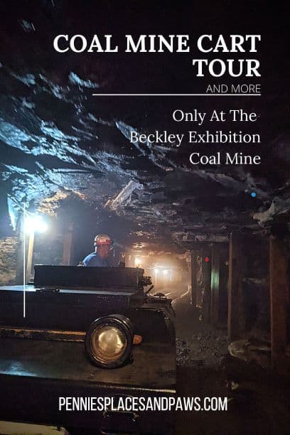 Pre-made pin for Pinterest for the "Visit Beckley Exhibition Coal Mine" post