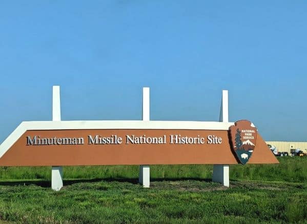 Minuteman Missile National Historic Site sign. 