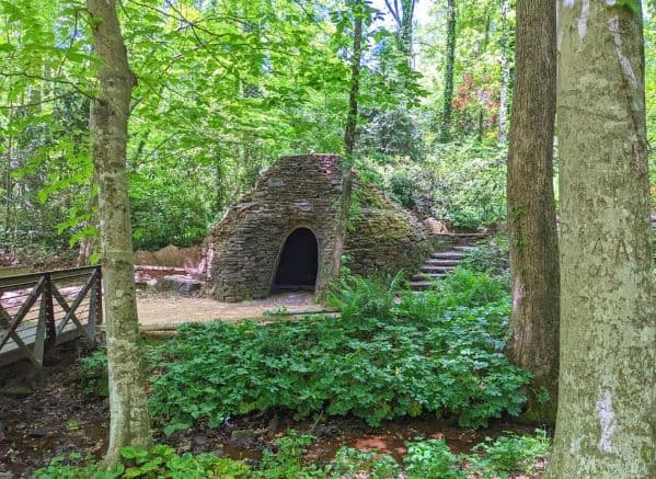 stone domed shelter on the Natural Heritage Trail