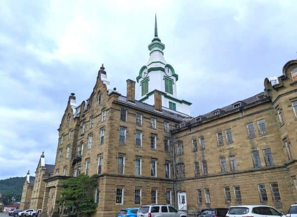 View of the front side of the Trans Allgehny Lunatic Asylum