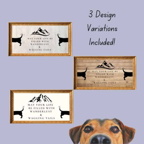 3 designs variations included: grey board background, off-white background, and a light brown board background