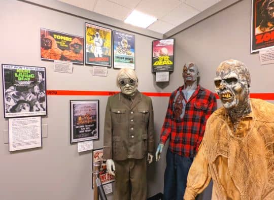 3 zombies and a zombie movie poster timeline