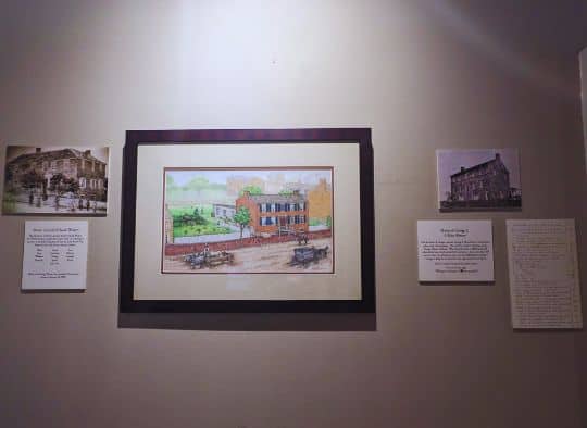 Drawing of Shriver House and other articles