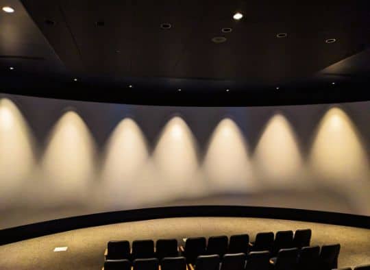 Empty theatre for Gettysburg Film in the Visitor Center