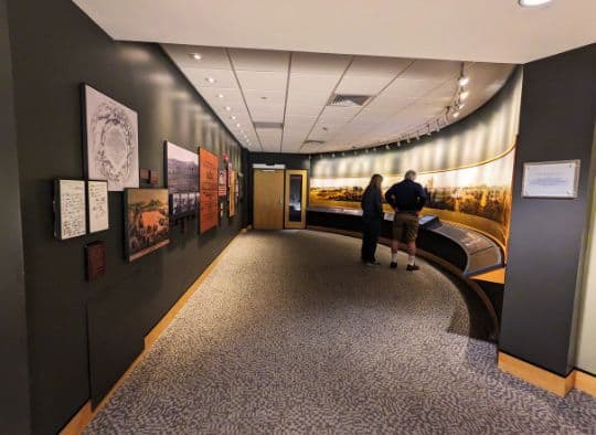Exhibit about the Gettysburg Cyclorama