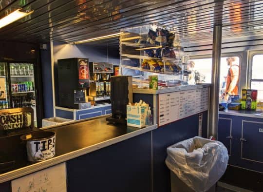 Galley on the Friendship boat