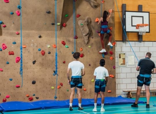 Top Rope Climbing in a Gym