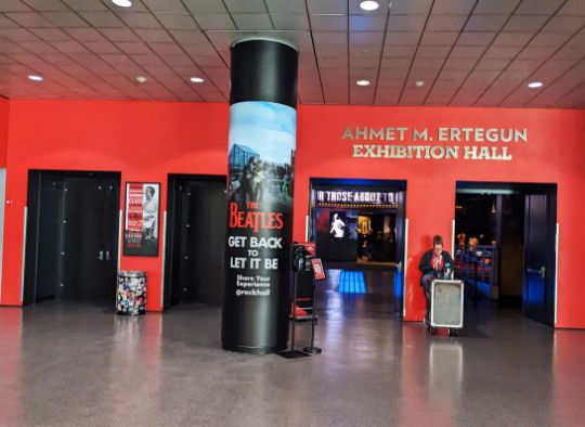 Entrance to the Main exhibition Hall in Rock and Roll Hall of Fame