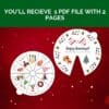 Printable Dog Activity Advent Calendar Spinner Wheel - Image 2