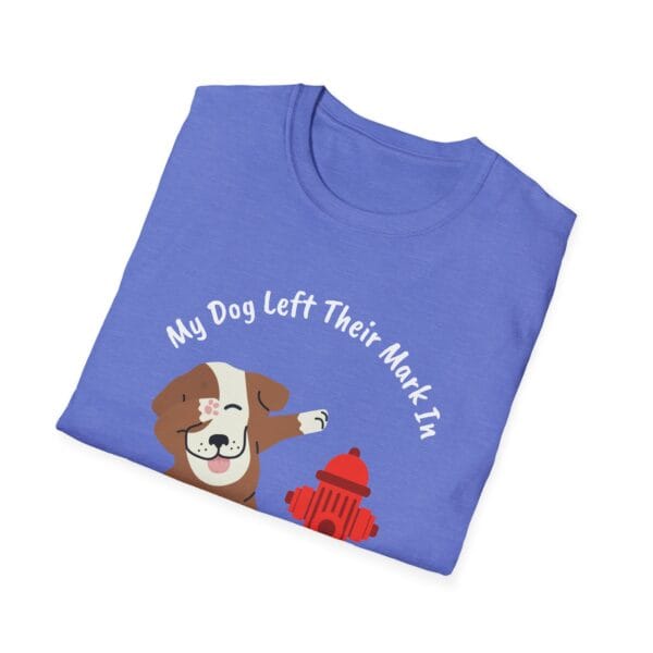 My Dog Left Their Mark Unisex Tee  - Personalize Location! - Image 4