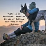 “Life is an Adventure, Never Be Afraid of Getting Your Paws Dirty”