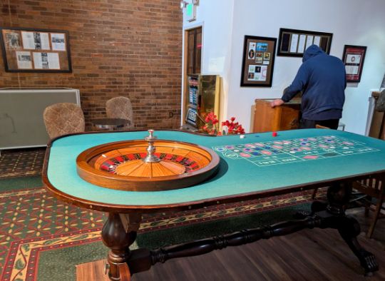 roulette table in Gangster Museum