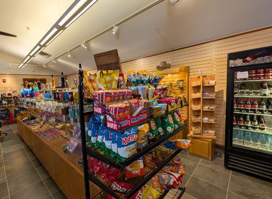 Snacks and drinks in Crater of Diamond's Gift Shop