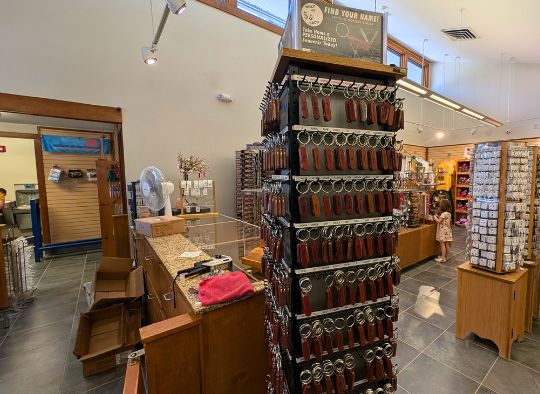 Souveniers in Crater of Diamond's Gift Shop