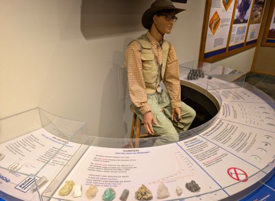exhibit about diamonds in Crater of Diamonds Museum