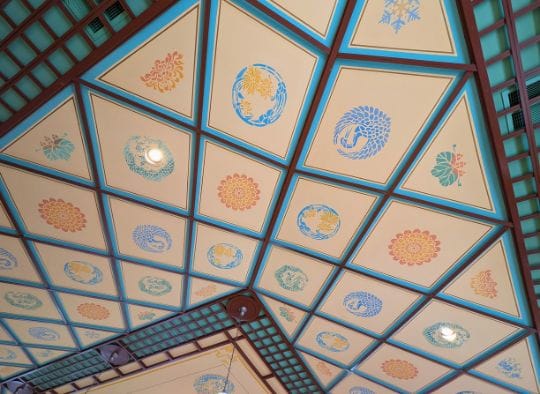 Ceiling art in Japanese Ball Room