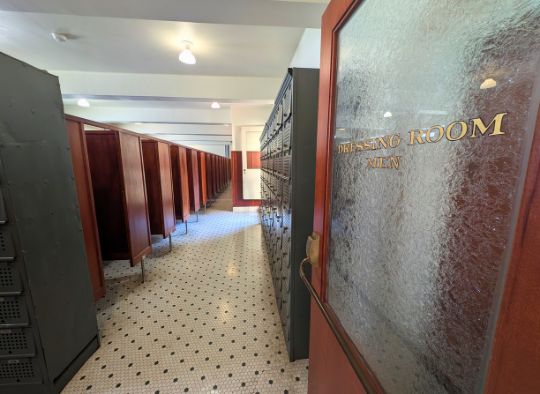 Men's Dressing Room exhibit in Hot Springs NP