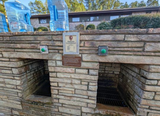 "Spring water station on West Mountain in Hot Springs NP" 