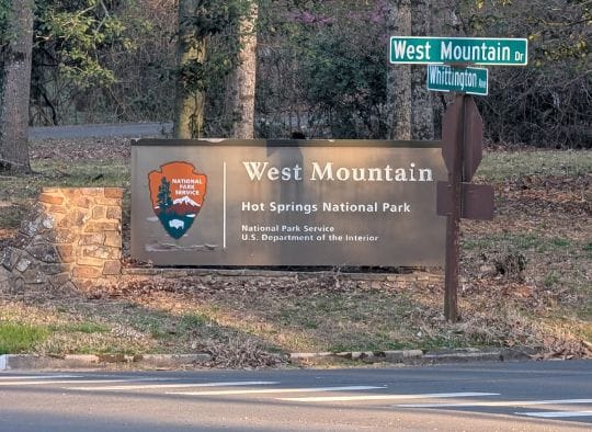 West Mountain Hot Springs National park sign