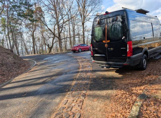 off trail parking near Observation Tower in Hot Springs