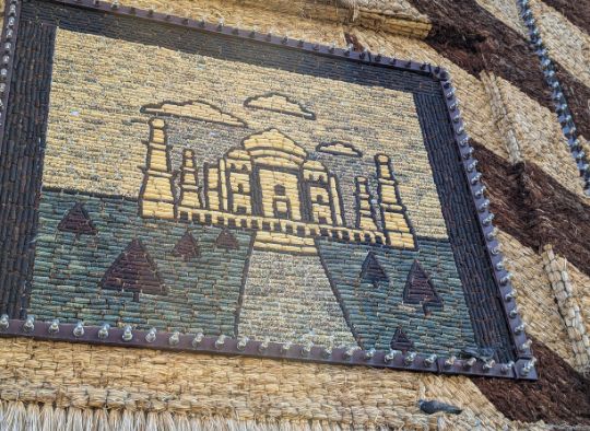 Corn Mural at Corn Palace of Taj Majel type building