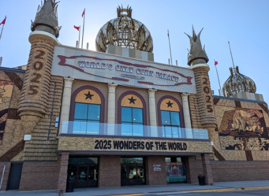 Front of Corn Palace "2025 Wonders of the World"