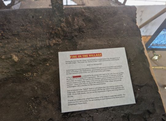 Proof of Fire in the Village in the Prehistoric Indian Village