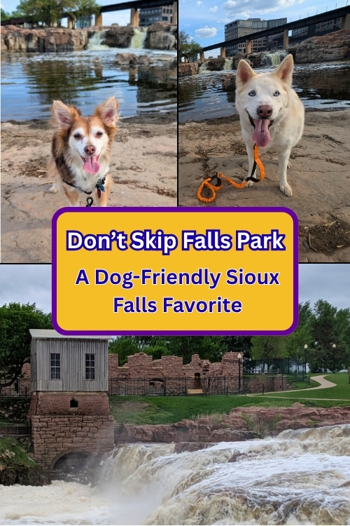 Don’t Skip Falls Park: A Dog-Friendly Sioux Falls Favorite; pin for Dog-friendly Falls Park