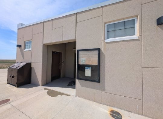 Bathrooms at one of the dog friendly Minuteman Missiles Silo NHS sites